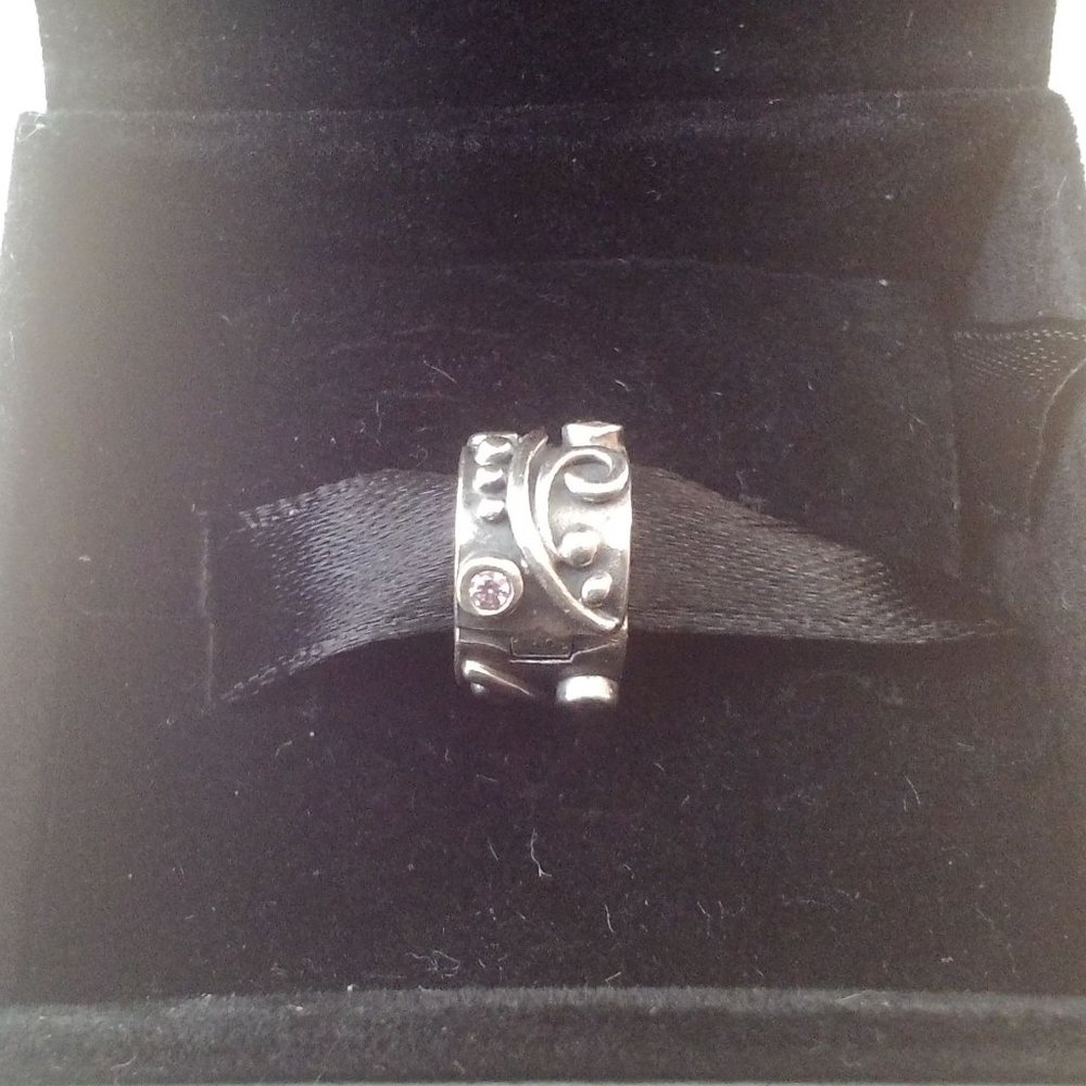 Pandora Swirl & Crystal Clip